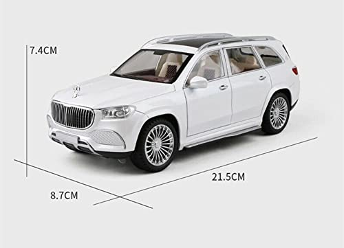 Mercedes-Benz Gls 600 Maybach Die-Cast Model Metro Luxury 1:24 Alloy Model Car With Sound Light Pull-Back Car Toys For Children Kids