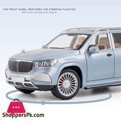 Mercedes-Benz Gls 600 Maybach Die-Cast Model Metro Luxury 1:24 Alloy Model Car With Sound Light Pull-Back Car Toys For Children Kids