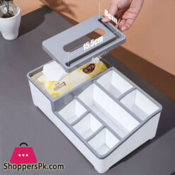 New Home Desk Tissue Case Tissue Holder Makeup Cosmetic Storage Box Organizer Living Room Home Decoration Multifunction