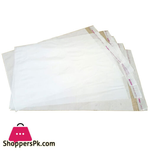 Packing Bags One side Transparent One side Milky White Size 10×14 Inch 1-KG Apx 157 pcs in 1 kg