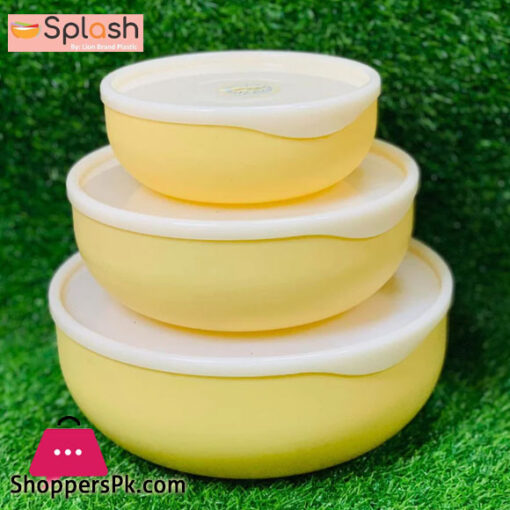 Splash Plastic Cap Bowl Set of 3