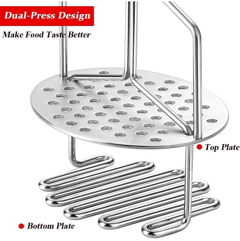 Stainless Steel Hand Masher Potato Vegetable Pav Bhaji Masher Steel