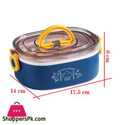 Stainless Steel Lunch Box For Kids Tiffin Box With Fork Lunch Box For Office Women And Men - 600 Ml