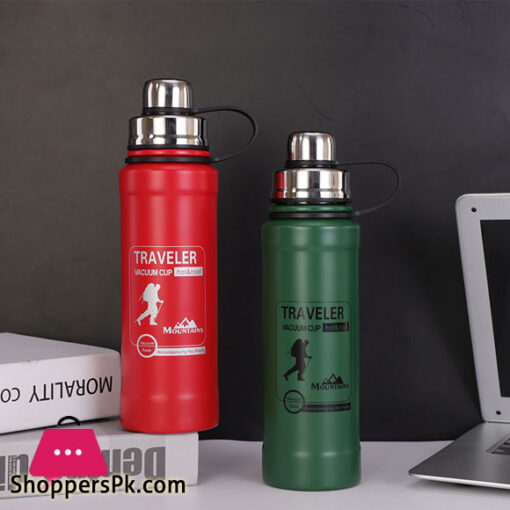Stainless Steel Vacuum Bottle 800ml Insulated Water Bottle Travel Outdoor Portable Drink Thermos Stanley Cup Flask