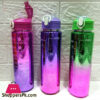 Water Bottle Pastel Color With Time Marker &Amp; Straw Bpa Free 900Ml