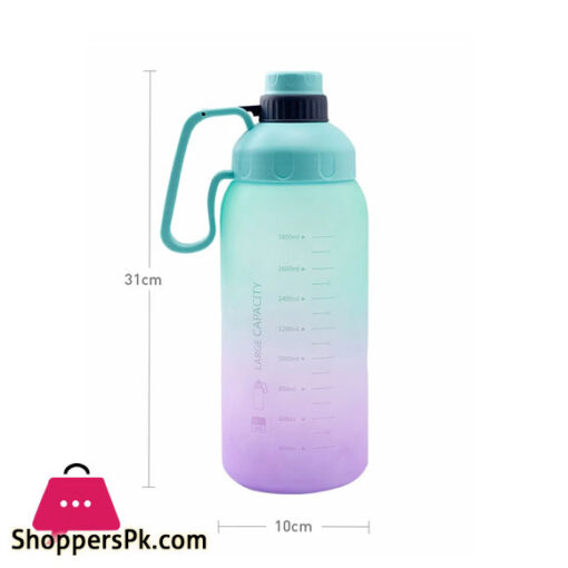 Water Bottles with Straw Large Capacity Plastic Sports Water Bottle for Gym and Outdoor Reusable BPA Free - 1800ml