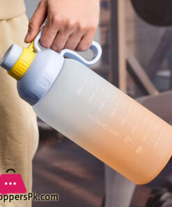 Water Bottles with Straw Large Capacity Plastic Sports Water Bottle for Gym and Outdoor Reusable BPA Free - 1800ml