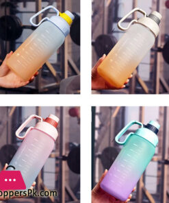 Water Bottles With Straw Large Capacity Plastic Sports Water Bottle For Gym And Outdoor Reusable Bpa Free - 1800Ml - Image 5