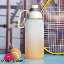 Water Bottles With Straw Large Capacity Plastic Sports Water Bottle For Gym And Outdoor Reusable Bpa Free - 1800Ml
