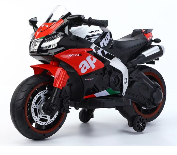 12V Battery Operated Ride On Bike For Kids Model Aprna Hand Accelerator With Music System