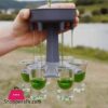 6 schuss Glas Dispenser Halter Trger Caddy Schnaps Spender Party Getrnke Trinken Spiele Bar Cocktail Wein Schnelle Fllung Werkzeug