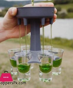6 schuss Glas Dispenser Halter Trger Caddy Schnaps Spender Party Getrnke Trinken Spiele Bar Cocktail Wein Schnelle Fllung Werkzeug