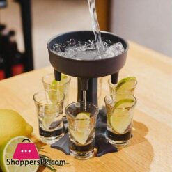 6 Schuss Glas Dispenser Halter Trger Caddy Schnaps Spender Party Getrnke Trinken Spiele Bar Cocktail Wein Schnelle Fllung Werkzeug