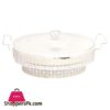 Br05026 16Oval Dish Candle Silver Stand