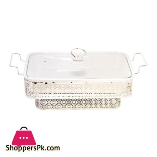 BR05022 135RECT DISH CANDLE Silver STD