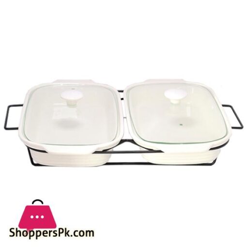 BR11009 12 TWIN RECT DISH CANDLE BLACK