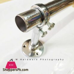Curtain Rod Stainless Steel With 2 fitting Brackets Premium Quality