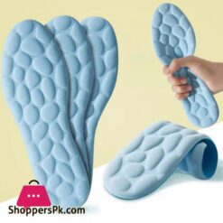 High Elastic Pain Reliever Shock Absorption Insoles Soft Breathable Pebbles Shaped Sports Insoles