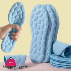 High Elastic Pain Reliever Shock Absorption Insoles Soft Breathable Pebbles Shaped Sports Insoles