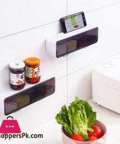 Kitchen Wall-Mounted Seasoning Box Salt Pepper Spice Rack Jar Sugar Bowl For Kitchen Gadget Device Set Spice Box Organizer Tools 37 Kche Wand Montiert Gewrz Box Salz Pfeffer Spice Rack Jar Zucker Schssel Fr Kche Gadget Gert Set Gewrz Box Veranstalter Werkzeugesalzgefe Streuer Servierer