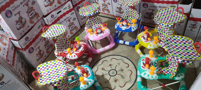 Walky Talky Little Penguin Multicolor Baby Walker Plus Rocker 4 In 1 Baby Walker