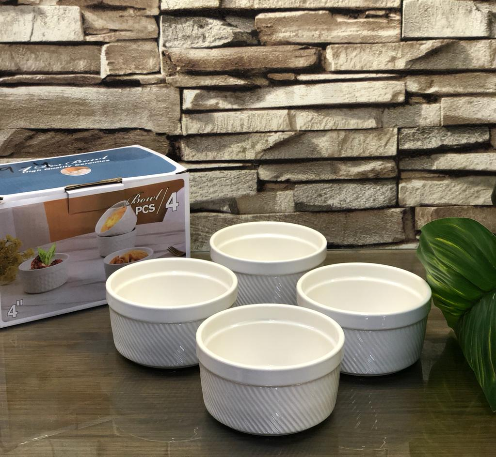 Ceramic Bowl 4 Inch Set Of 4