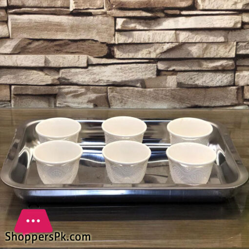 Ceramic Cup Set with Serving Tray 6+1 Pcs SD-27048P