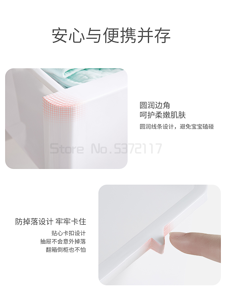 Childrens Drawer Storage Cabinet Baby Wardrobe Plastic Storage Box Multifunctional Baby Chest Of Drawers