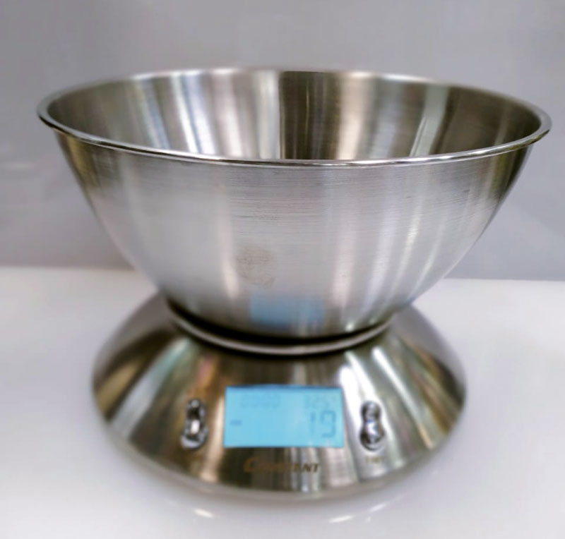 Deluxe Stainless Steel Digital Kitchen Scales With Bowl - 5Kg