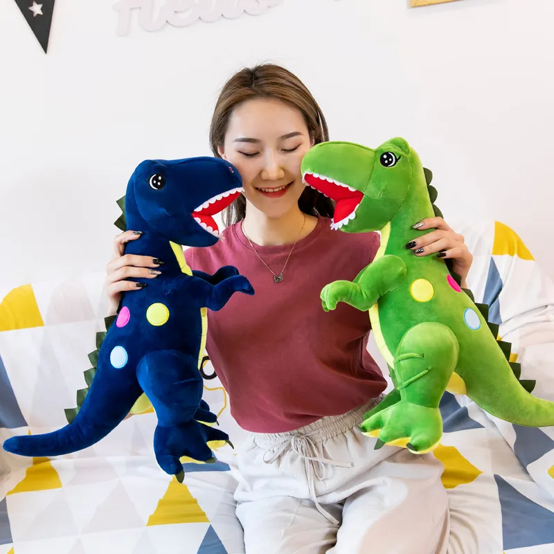 Dinosaur Pillow Plush Toy Cute Soft Cartoon Animals Dinosaur Doll Baby Sleeping Pillow Plush Accompanying Doll Ragdoll Girl Soft Baby Toys For Kids Boys Girls Birthday