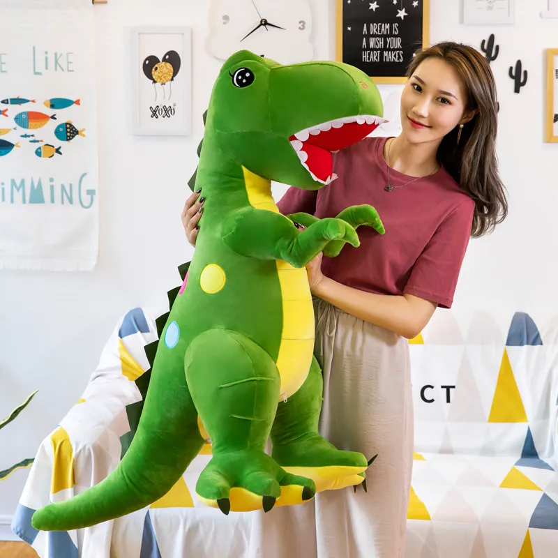 Dinosaur Pillow Plush Toy Cute Soft Cartoon Animals Dinosaur Doll Baby Sleeping Pillow Plush Accompanying Doll Ragdoll Girl Soft Baby Toys For Kids Boys Girls Birthday