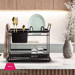 Dish Rack with Wood Handle 2 Floor