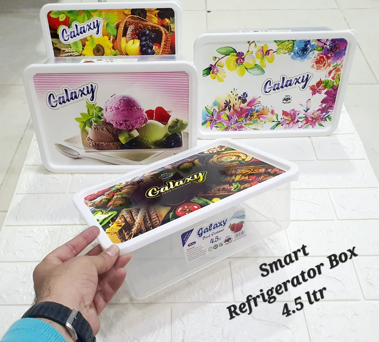 Galaxy Smart Refrigerator Storage Box Food Container 4.5 Liter