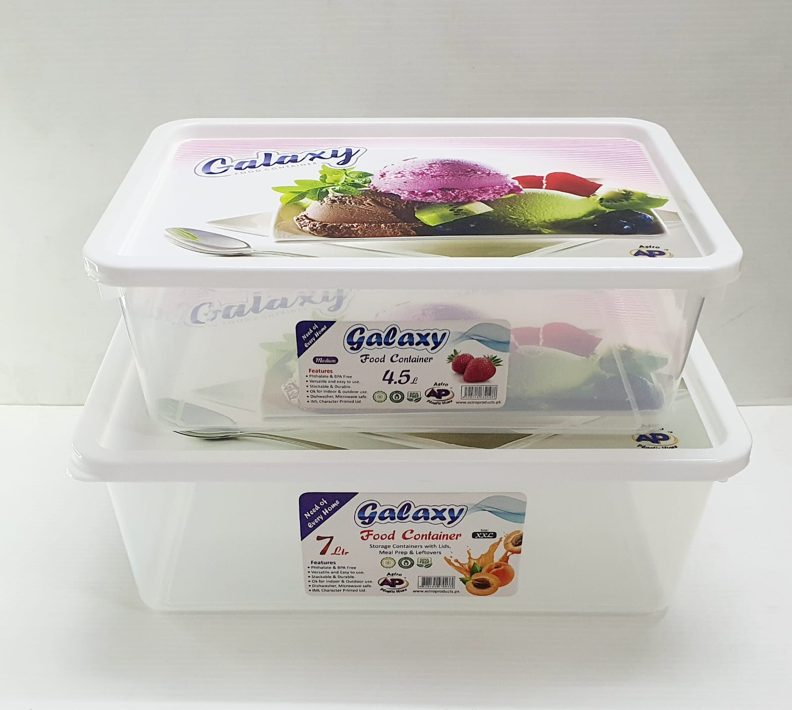 Galaxy Smart Refrigerator Storage Box Food Container 4.5 Liter