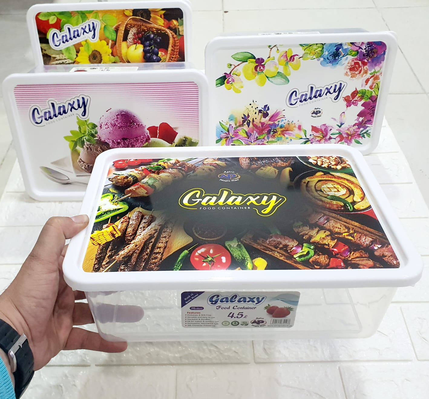 Galaxy Smart Refrigerator Storage Box Food Container 4.5 Liter
