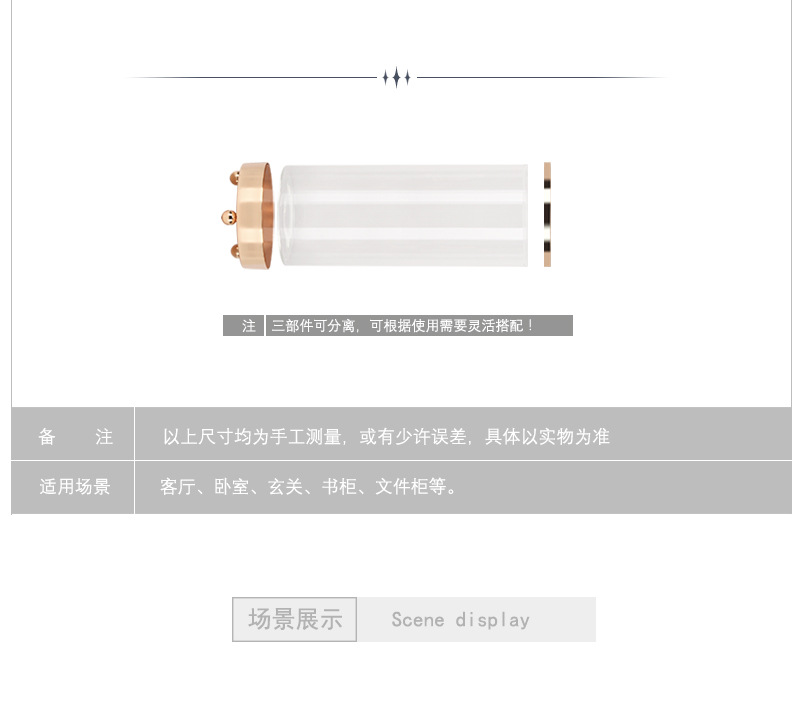 Glass Flower Vase Nordic Hydroponic Flower Bottle Cosmetic Brush Storage Bucket Small 8 X 3 Inch