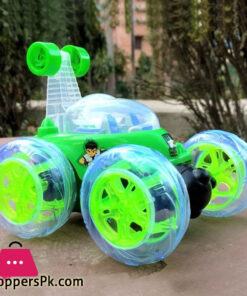 Kids Playing Ben 10 Remote Control Stunt Car 360 Rotate