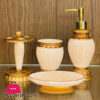 Modern Resin Made Bathroom Accessories Set 4 Pcs