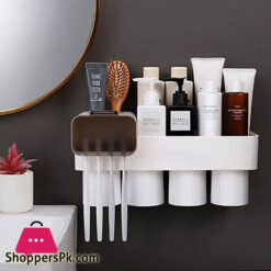 PUNCH-FREE TOOTHBRUSH HOLDER MAGNETIC ADSORPTION TOOTHBRUSH HOLDERS FOR TOILET BATHROOM ORGANIZER BATHROOM ACCESSORIES SET