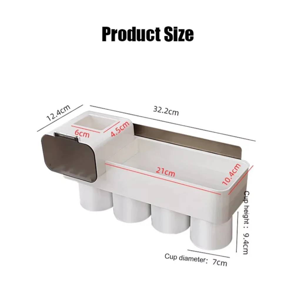 Punch-Free Toothbrush Holder Magnetic Adsorption Toothbrush Holders For Toilet Bathroom Organizer Bathroom Accessories Set