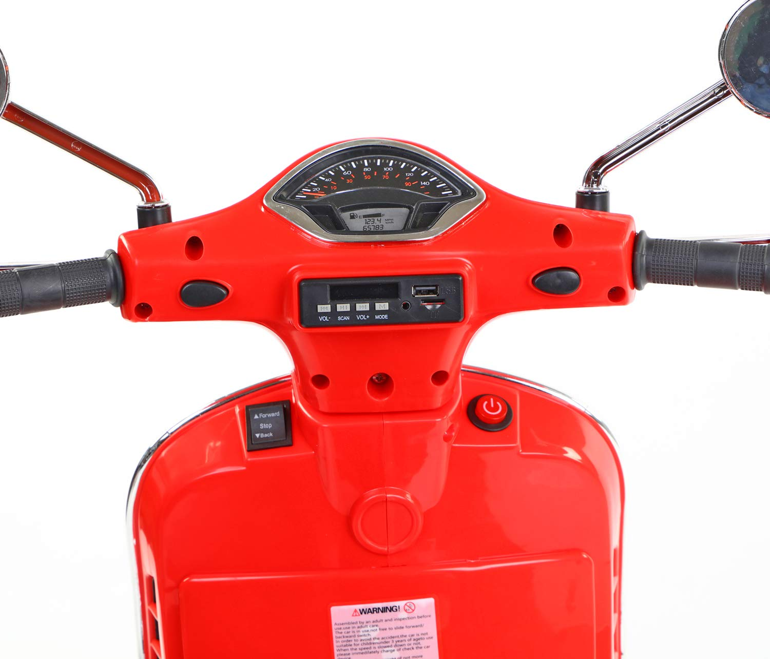 Vespa Rechargeable Battery Operated Ride-On Scooter For Kids 3 To 7Yrs