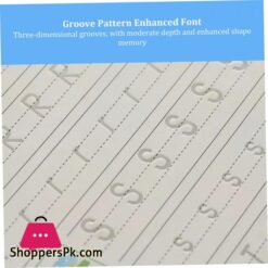 Rachlicy Groove Calligraphy Copybook Grooved Handwriting Books Caligraphy Beginners Set With Pens Refills Pencil Grip For Children Practice Math Numbers Alphabet 16Pcs