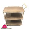 Euro Gold Kitchen Tea Trolley Ash Wood