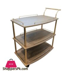 Euro Gold Kitchen Tea Trolley Ash Wood 9 Euro Gold Kitchen Tea Trolley Ash Wood