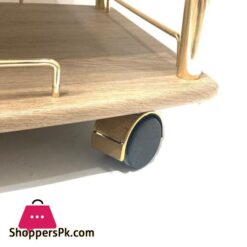 Euro Gold Kitchen Tea Trolley Ash Wood 11 Euro Gold Kitchen Tea Trolley Ash Wood