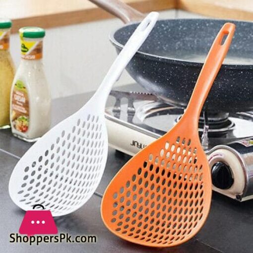 Durable Scoop Colander Strainer Spoon Plastic Water Scoop Colander For Cooking Baking Dumplings
