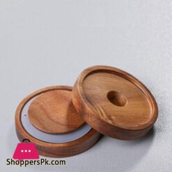 Grohandel Holz Abdeckung Welligkeit Dicken Glas Lagerung Glas Tee Dosen Getreide Lagerung Jar Kaffee Bohnen Lagerung Flaschen Versiegelt Jar