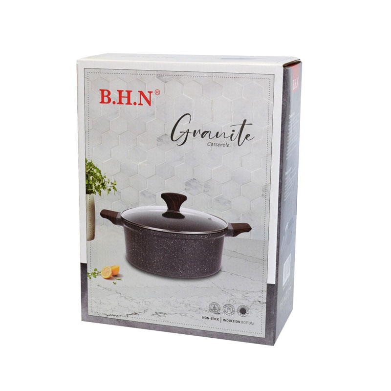 B.h.n Granite Casserole - 28Cm