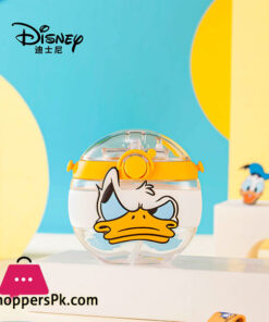 Disney Cartoon Ceative Plastic Portable Straw Cup Water Bottle - 420Ml - Image 2