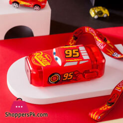 Disney Cartoon Square Water Bottle For Children Ttransparent Cup Straw Drop Resistant